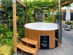 Scandinavische hottub houtgestookt 5-7 personen, Ophalen of Verzenden, Nieuw, Pomp, Vast