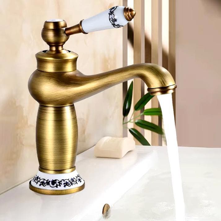 Retro Wastafelkraan – Antiek Bronzen Kraan – Nieuw Design, Doe-het-zelf en Verbouw, Sanitair, Kraan, Nieuw, Verzenden
