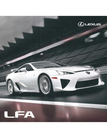 2010 LEXUS LFA BROCHURE ENGELS, Nieuw, Author