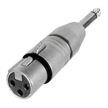 Neutrik NA2FP XLR female - 6.35mm mono Jack adapter, Verzenden, Nieuw