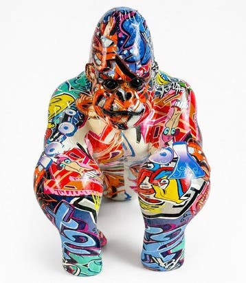 Daluxe Art - 1999 • Pop Art Graffiti Gorilla, Antiek en Kunst, Kunst | Designobjecten