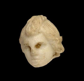 Oud-Romeins Marmer Hoofd van Eros. Met Spaanse