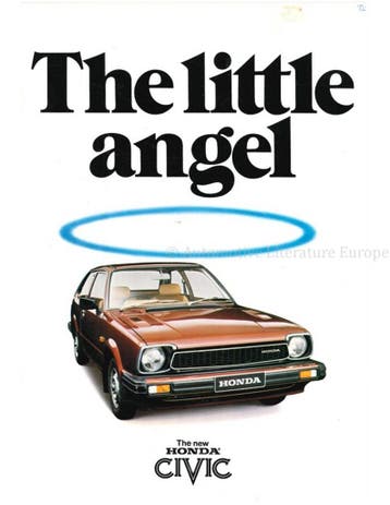 1980 HONDA CIVIC BROCHURE ENGELS, Nieuw, Honda, Author