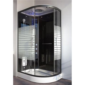 Stoomcabine Nero 120X80X220 Rechts (Stoomcabines, Badkamer), Ophalen of Verzenden, Nieuw