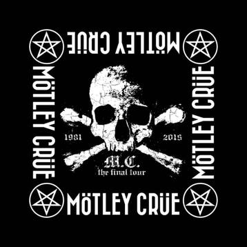 Mötley Crüe - The Final Tour - Bandana officiële merchandise, Ophalen of Verzenden, Nieuw, Kleding