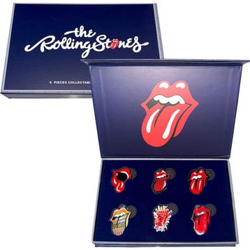 The Rolling Stones Tongue Evolution 2 - Pin set off. merch., Ophalen of Verzenden, Nieuw, Kleding