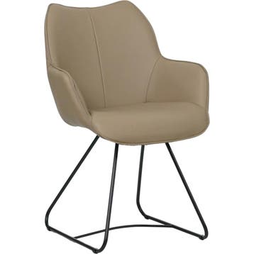 Set van 8 Leren eetkamerstoelen Magic - Toledo Mocca, Huis en Inrichting, Stoelen, Ophalen of Verzenden, Nieuw, Leer