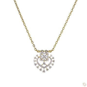 Hanger - 18 karaat Geel goud - 0.51ct. tw. - Diamant