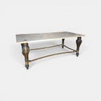 Salontafel - Brons, Marmer, Verguld brons