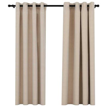 Slaapkamergordijnen Set - 2st - 140x175cm | Laatste Stuk!, Huis en Inrichting, Ophalen of Verzenden, Zo goed als nieuw, Grijs