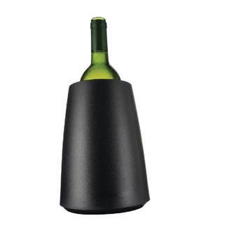 Ice wijnkoeler RVS zwart |  20,8(h) x 15,5(Ø)cm Vacu-vin, Verzenden, Nieuw in verpakking