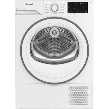 Hotpoint CHD93MWWUK - Warmtepompdroger - 9 kg - 64 dB - Wit, Ophalen of Verzenden, Nieuw, Voorlader, 85 tot 90 cm
