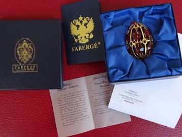 Figuur - Fabergé style - Crystal Palace Imperial ornament, Nieuw
