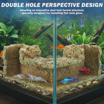 Aquarium Hoek Verbergplaats Tunnel - Decoratie voor Vissen e, Verzenden, Nieuw