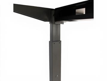 Recht T-poot bureau, 160x80cm, Scandic wood blad, Huis en Inrichting, Ophalen of Verzenden, Nieuw