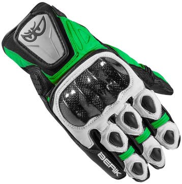 Berik Namib Zwart Wit Groen Handschoenen, Motoren, Nieuw met kaartje, Berik, Handschoenen, Heren