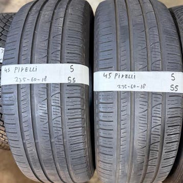 2x 235-60-18 Pirelli AllSeason 2x 5mm €55 Per Band 235 60 18, Auto-onderdelen, Banden en Velgen, Ophalen, 18 inch, Gebruikt, 235 mm