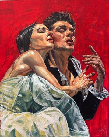 A M Reyes - “Estudio de bailarines”(XL)