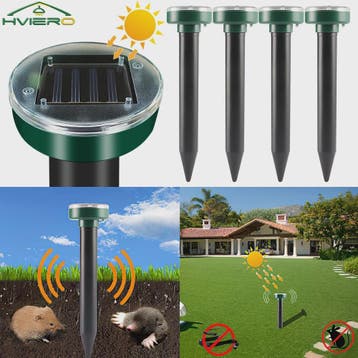 Solar Ongedierteverjager Sonic Ultrasoon - Mollen, Muizen &