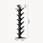 Boekenkast Eksjö staand boomvorm 180x100x35 cm zwart [en.cas, Huis en Inrichting, Verzenden, Nieuw