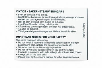 Originele sticker attentie-veiligheids, Ophalen of Verzenden