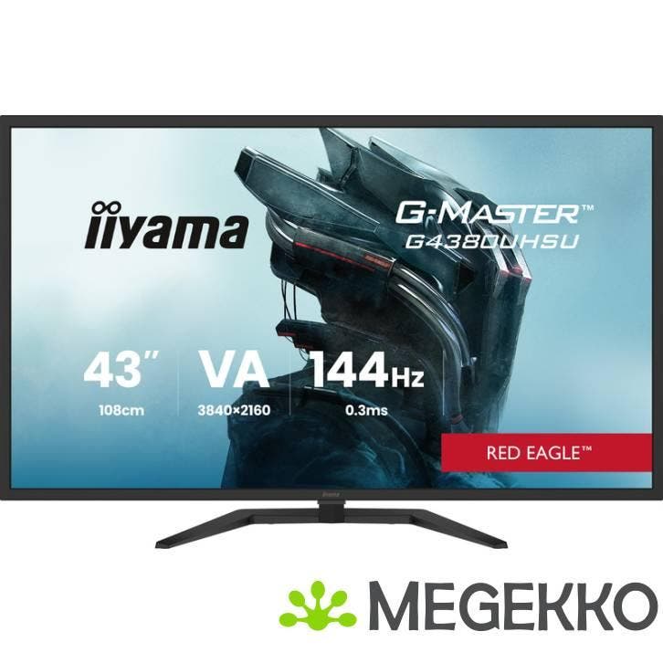 Iiyama G4380UHSU-B2 43  Ultra HD 144Hz VA Gaming Monitor, Computers en Software, Monitoren, Nieuw, Verzenden