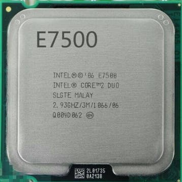 nieuwstaat Intel Core 2 Duo E7500 2.93Ghz 3MB 1066FSB So..., Computers en Software, Processors, Nieuw