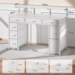 Bureau - Computertafel - Computerbureau - 120x50x74 cm - Wit, Verzenden, Zo goed als nieuw