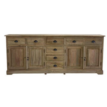 Dressoir vier deuren, acht laden 225cm, Ophalen of Verzenden, Nieuw