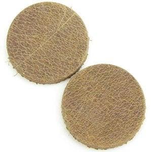 15 x DQ Leren Cabochon 7mm Champagne (Cabochons en camée), Ophalen of Verzenden, Nieuw, Overige typen