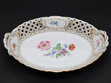 Meissen - Beeldje - Meissen - Durchbruchschale Deutsche