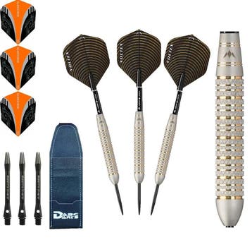 Mission – Voltex Gold Brass M2 Straight - 23 gram, Sport en Fitness, Darts, Ophalen of Verzenden, Nieuw, Pijlen