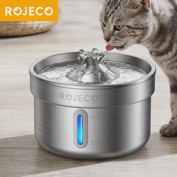 ROJECO Roestvrijstalen Drinkfontein voor Katten & Honden - A, Verzenden, Nieuw