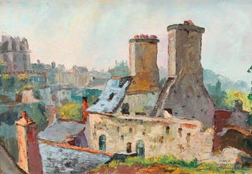 Samuel Mallo López (1905-2005) - Dinan Le Jerzual, Antiek en Kunst, Kunst | Schilderijen | Klassiek