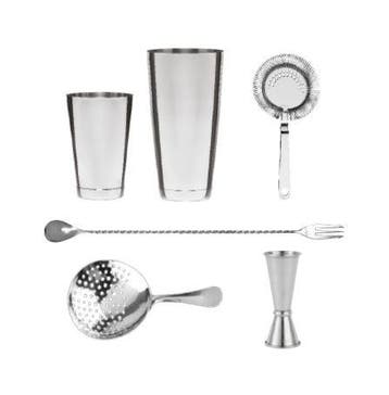 RVS Cocktail Set | 6 Delig, Verzenden