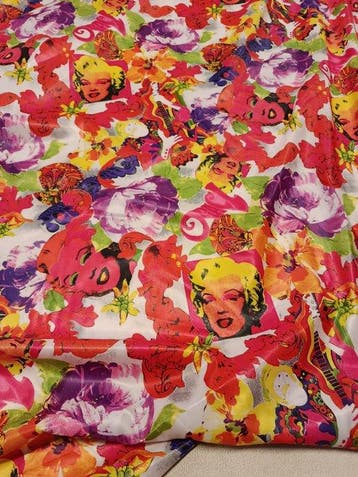 Stupendo tessuto leggero dalla fantasia pop - Textiel - 410