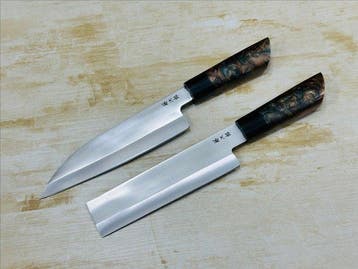 Keukenmes - Deba & Usuba - Met de hand afgewerkte Japans