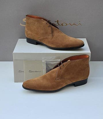 Santoni - Veterschoenen - Maat: EU 43, EU 43.5 - Nieuw in, Nieuw