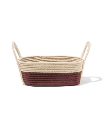 HEMA Mand 34x13cm touw beige, Verzenden, Nieuw