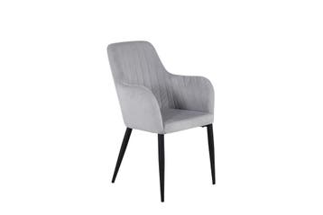 Eetkamerstoel - Claudia - Lichtgrijs - Rib - Jörn, Huis en Inrichting, Stoelen, Verzenden, Nieuw