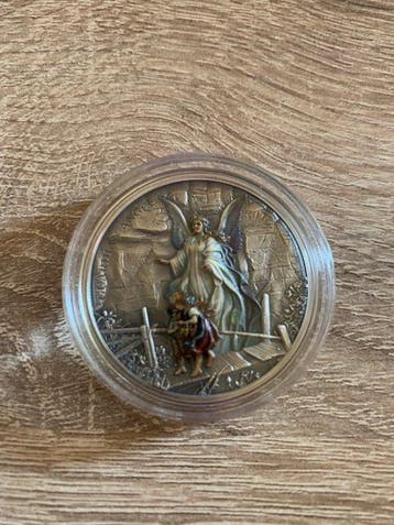 Cookeilanden. 5 Dollars 2023, Guardian Angel, 1 Oz (Zonder