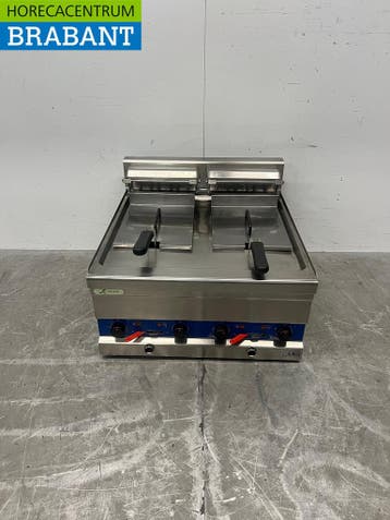 RVS Fryland Dubbele Friteuse 2 x 8 liter 400V Horeca, Witgoed en Apparatuur, Ophalen of Verzenden, Gebruikt