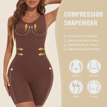 Naadloze Body Shaper Bodysuit met Brede Bandjes - Volledige, Verzenden, Nieuw