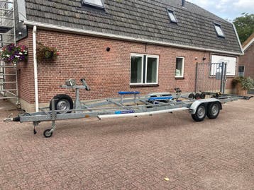 Marlin 3500 KG trailer 8.0 M  ( Nette staat ! ), Watersport en Boten, Boottrailers, 1500 tot 3000 kg, Sloepentrailer, 6 tot 9 meter