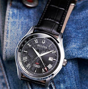 Bulova - Collezione Wilton GMT Black - Automatique - Heren -, Nieuw