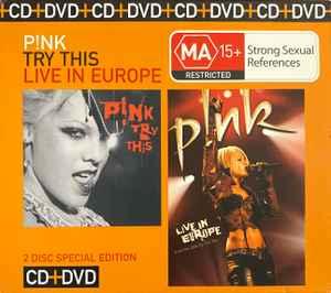 cd - P!NK - Try This / Live In Europe CD+DVD, Cd's en Dvd's, Cd's | Rock, Nieuw in verpakking, Verzenden