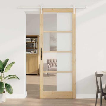 vidaXL Schuifdeur ORKDAL Naturel 93 x 232 cm, Verzenden, Nieuw