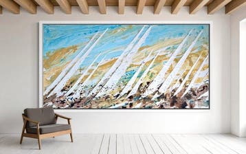 VOLHA - Routes of Light /Sails-XXL-Hand painted