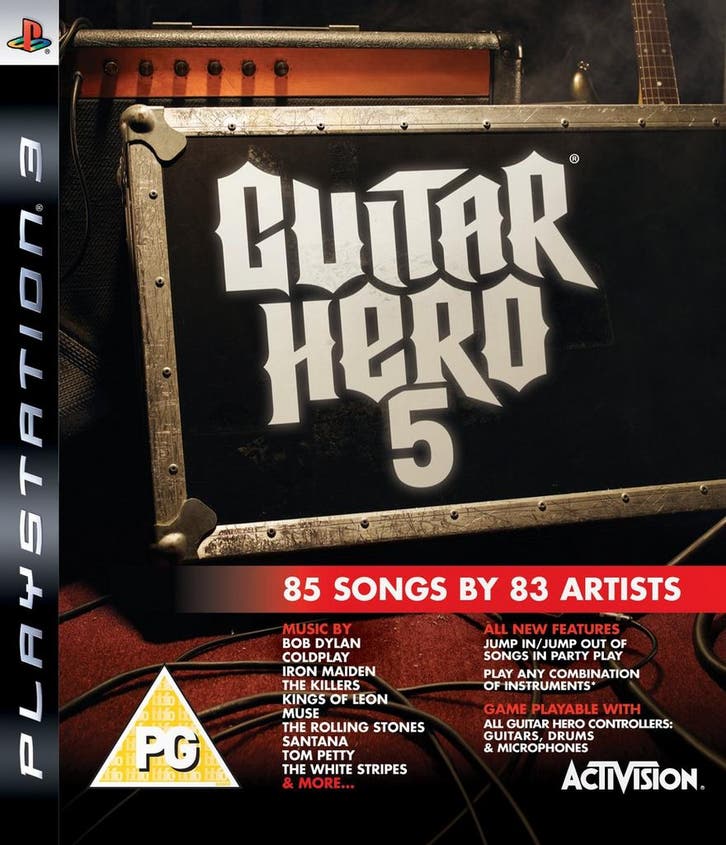 Playstation 3 Guitar Hero 5, Spelcomputers en Games, Games | Sony PlayStation 3, Zo goed als nieuw, Verzenden