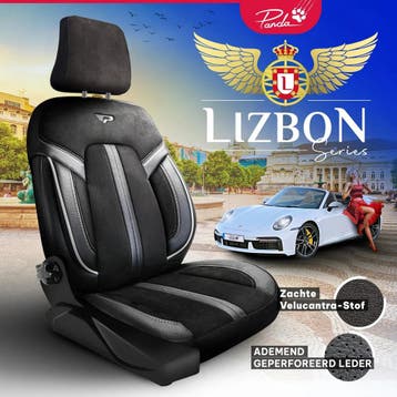 Sitzbezüge Lisbon Serie   Schwarz Grau – Alcantara-Stoff – u, Ophalen of Verzenden, Nieuw